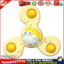 Sucker Rotating Toys Deepen Color Cognition Finger Spinning Kids (Yellow) Newly