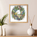 11CT Printed Partial Embroidery Wreath Needlework DIY Cross Stitch Needlework