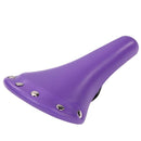 Bicycle Saddle Leather Soft Bike Seat Cover Mat MTB Bike Cushion (Purple)