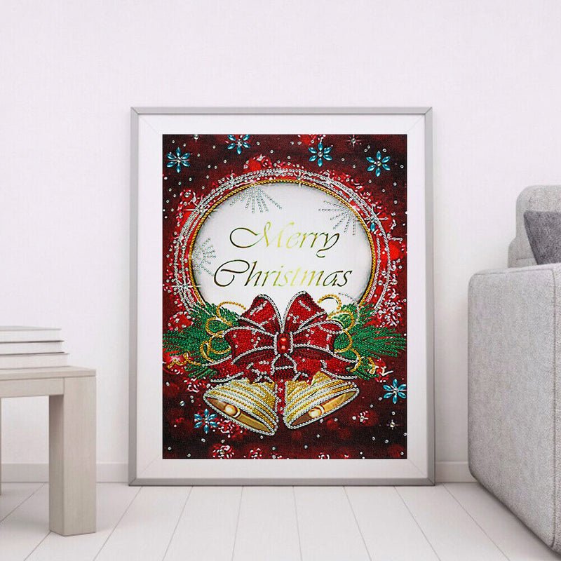 Special Shaped Rhinestones Picture DIY Merry Christmas Card 5D Diamond Painting