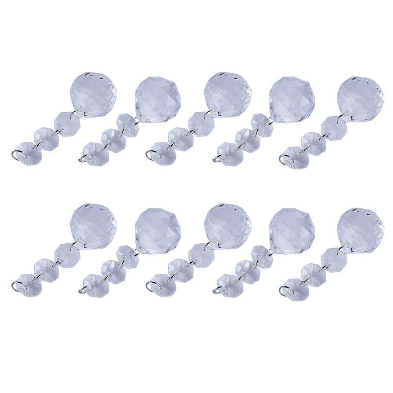 10pcs Acrylic Crystal Bead Garland Chandelier Hanging Wedding Party Decor