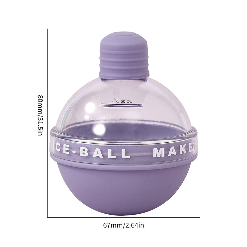 Ice Ball Mold - Ice Cube with Lids Molds for Whiskey Cocktails Drinks Coffee