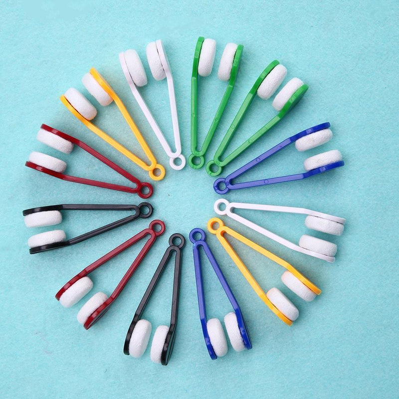 Multi-functional Portable Glasses Cleaner Brush Clamp Clip Cleaning Tool Newly
