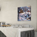 Snow House Rhinestone Mosaic Kit 5D DIY Full Drill Diamond Painting (B2350)