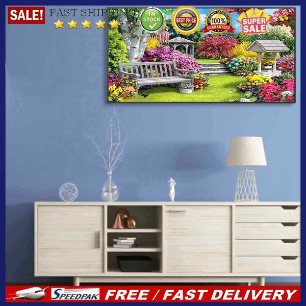 Garden Oil Paint By Numbers Kit Frameless Drawing Picture Wall Decor Art Craf