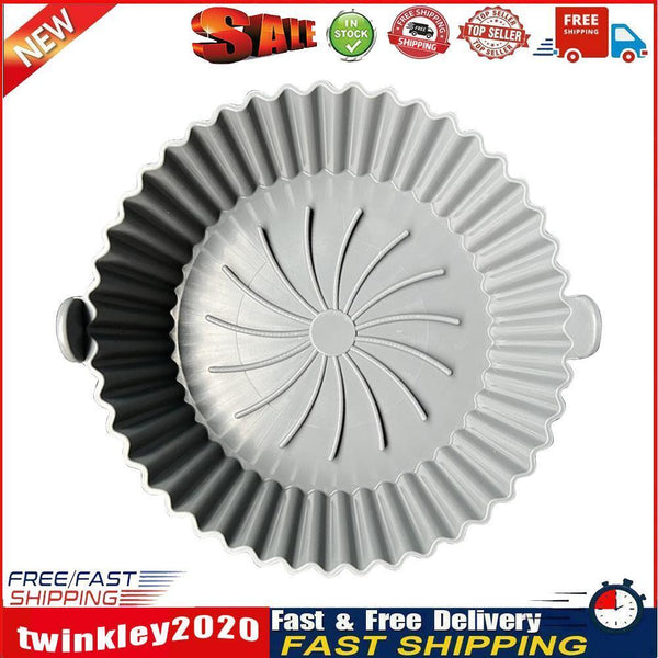 Air Fryer Liner Nonstick Kitchen Baking Parchment Steamers Pads (Grey) Newly