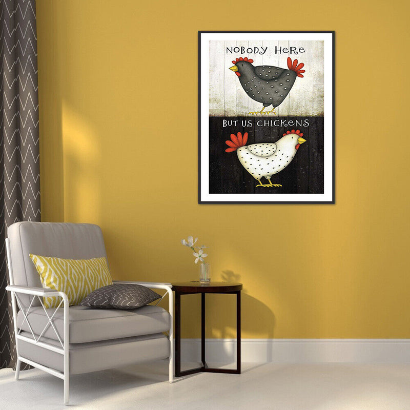 5D Diamond Painting Kit Chicken Full Round Drill DIY Crafts Mosaic Home Picture