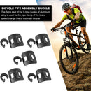 5pcs Bicycle C Clips MTB Bike Brake Line Case Cable Tube Fixed Base (Black)