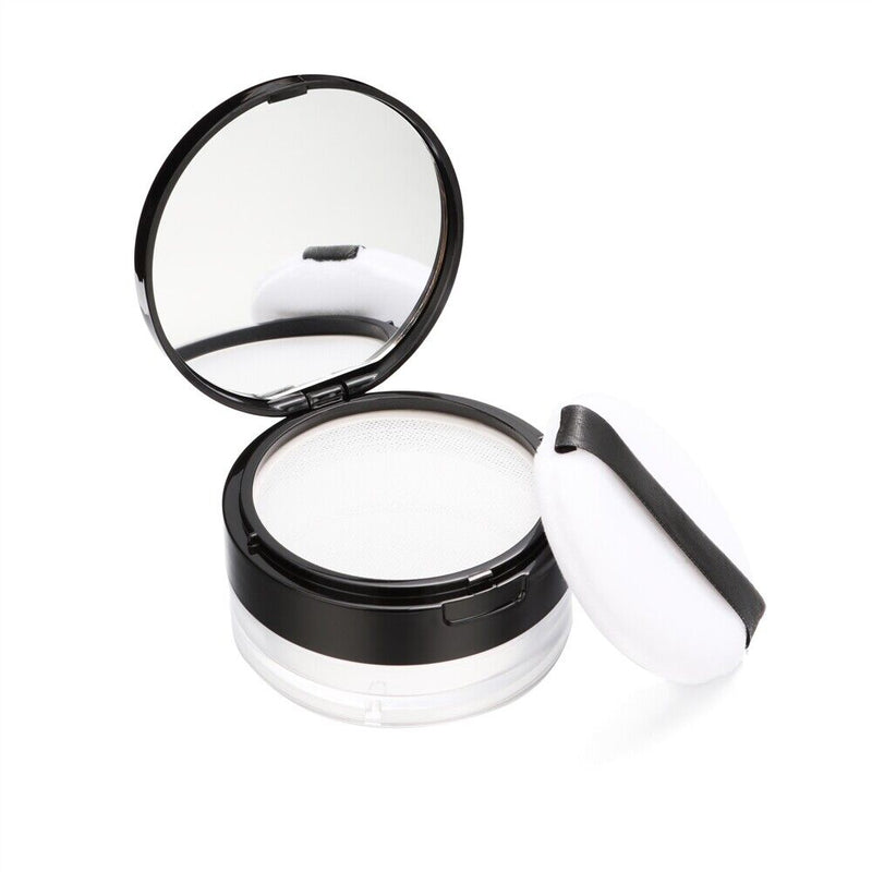 With Puff Takeout Grid Design Mirror Makeup Tools Loose Powder Box Empty Case