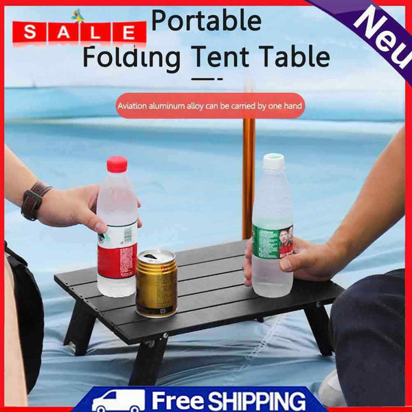 Aluminum Alloy Mini Folding Table Foldable Plate Table for Camping Tent Picnic