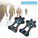 1 Pair 10 Teeth Snow Ice Claws w/ Nails Non-Slip Crampons Ice Gripper (XL)