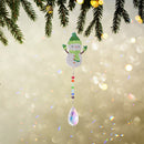 Diamond Drill Rainbow Collection Hang Crystal Prisms Wind Chime (Snowman) Newly