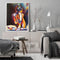 Hand Painted Oil Paint by Numbers DIY Abstract Girl Drawing Wall Decoration Gift