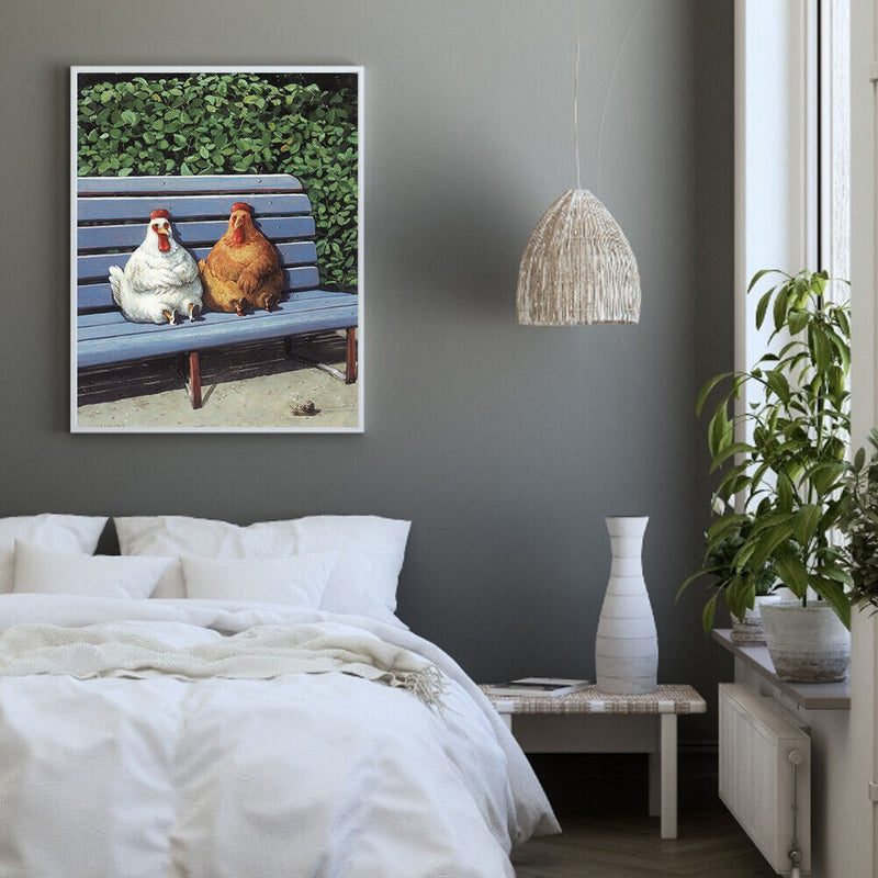 Chicken Chair Canvas Painted Oil Paint By Numbers Wall Art Modern Bedroom Decor