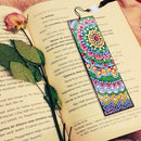 DIY Special Shape Diamond Painting Leather Bookmark Tassel Flower DIY Book