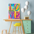Oil Paint By Numbers Word Of Love Coloring Picture Digital Drawing L270