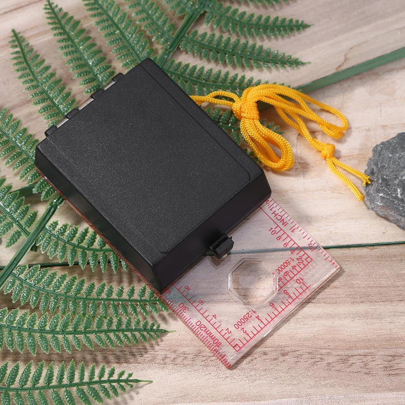 Foru-1 Portable Card Ruler with Mirror, Outdoor Activities, Camping, Wan