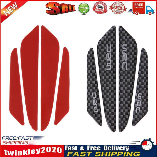 4pcs Carbon Fiber Car Side Door Edge Anti-scratch Strips Protector Guard Newly