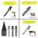 4pcs Woodworking Wood Separator Spiral Cone Reamer Splitter Drill Bit (B) Newly