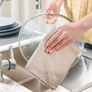 Microfiber Cleaning Towel Absorbent Kitchen Washing Dish Cloth Rags (5pcs) Newly