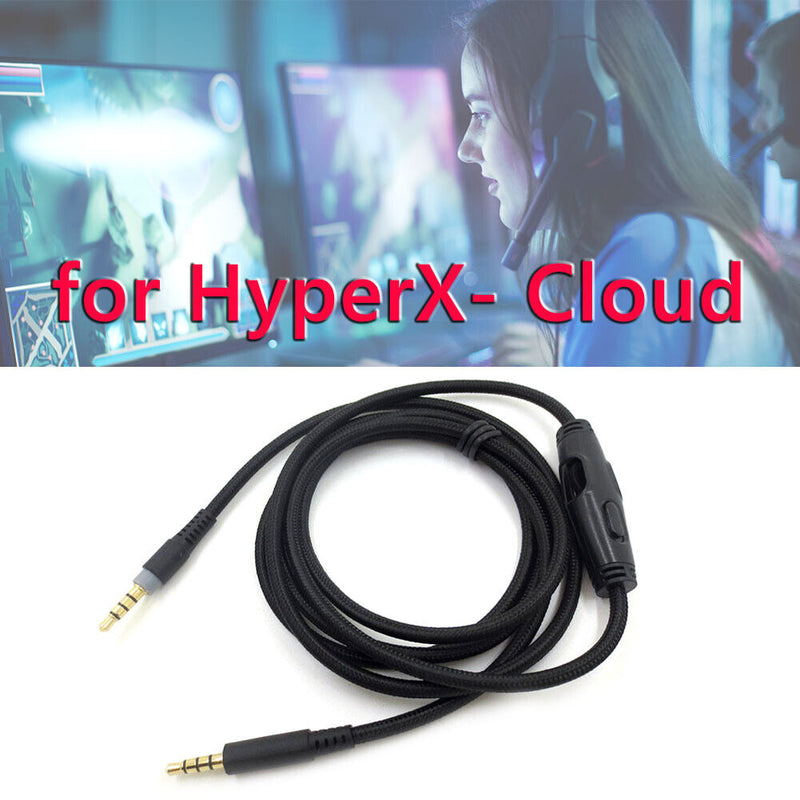 1.5m Male to Male with Tuning for HyperX Cloud/Cloud Alpha Audio Cable Headphone