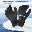 5mm Neoprene Swimming Diving Gloves for Men Snorkeling Winter Gloves (L) Newly