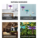 Metal Dragonfly Outdoor Garden Wall Decor Fence Hanging Iron Art (1pc) Newly