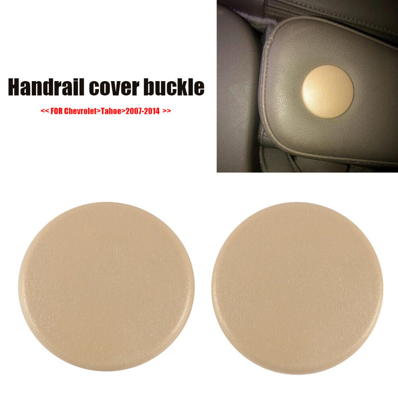 2pcs Car Rear Armrest Cover Cap Seat Handle Trim Bolt for Cadillac Escalade ESV