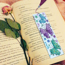 DIY Flower Special Shaped Diamond Painting Students Leather Tassel Bookmark
