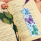 DIY Flower Special Shaped Diamond Painting Students Leather Tassel Bookmark