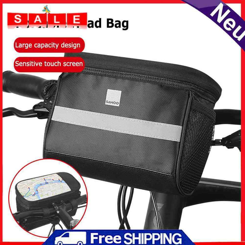 SAHOO Touch Screen Bicycle Bag Top Zipper Insulation Cell Phone Bag