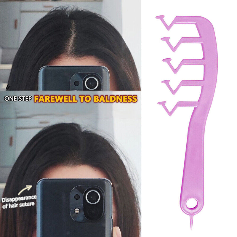 Z Shape Hair Slit Comb Curly Bangs Styling Tool Hair Brush Women Accessorie