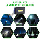 Portable Mini Flashlight COB LED Key Chain Keyring Torch Hiking Work Light Lamp