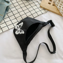 Women Fanny Pack Nylon Butterfly Reflective Casual Shoulder Crossbody Chest Bags