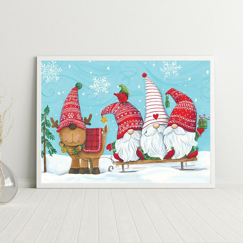 5D DIY Full Round Drill Diamond Painting Elk Goblins Mosaic Kit Art Craft Gift