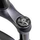 Dustproof MTB Front Fork Cap Bicycle Air Gas Valve Protective Cover (Black)