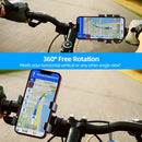 Motorcycle Mobile Phone Holder 360 Rotatable Bicycle Cellphone Bracket Newly