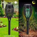 12LED Solar Flame Light Flickering Waterproof Garden Landscape Lamp (2pcs) Newly
