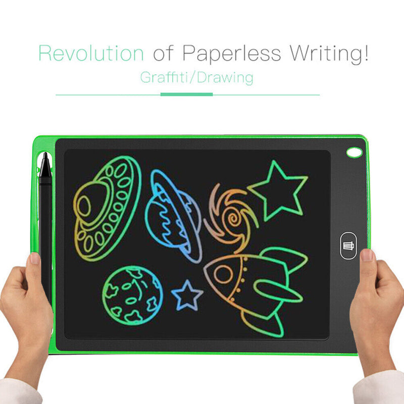 8.5in LCD Digital Writing Tablet Portable Drawing Board (Colorful Green)