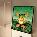 Full Drill Diamond Painting DIY Happy Frog Rhinestone Picture for Wall Decor