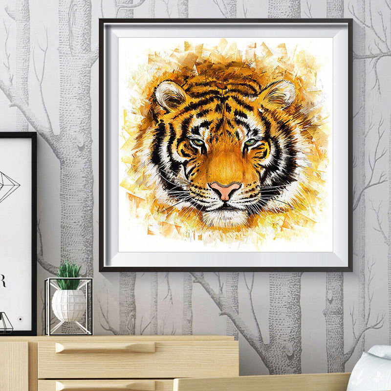 5D Diamond Painting Tiger DIY Full Round Drill Cross Stitch Embroidery Mosaic