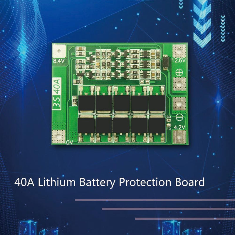 3S 40A Li-ion Lithium Battery Charger Cell Module PCB BMS Protection Board Newly