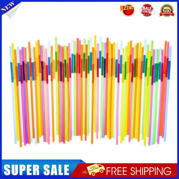 1500pcs Disposable Safe Plastic Color Straw with Extendable Elbow Design
