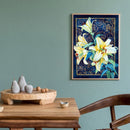 5D DIY Diamond Painting Lily Flower Full Round Drill Mosaic Art Picture Decor