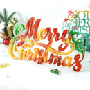 Handmade Transparent Silicone  Mould Merry Christmas Xmas Tree Christmas Mold