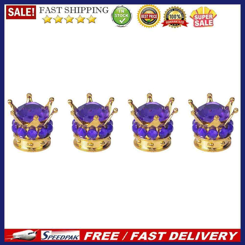 4x Bling Rhinestone Car Wheel Tire Valve Cap Auto Truck Tyre Stem Dust Air