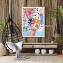 Flower Girl Oil Paint By Numbers Kits Canvas Picture Wall Art DIY Craft