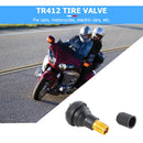 TR-412  In Shorty Black Rubber Valve Stems 100pcs TR412 Tubeless Tire Valves