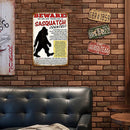 Animal Sheet Metal Drawing Metal Painting Tin Wall Home Poster Bedroom Sign