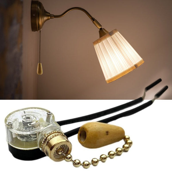 Wall Light Pull Rope Switch Cord Switch Pull Chain Switch Replacement Parts